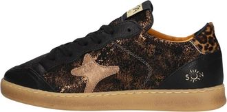Ama brand Deluxe Sneaker Sun - Dames - Sneakers - Zwart - 42 EU - Leer - Schoenen