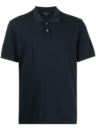 James Perse Poloshirt met print - Blauw