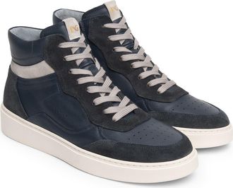 Nero Giardini High Top Retro Sneaker in Navy at Nordstrom, Size 43