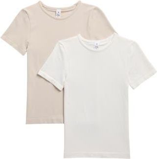 Yogalicious Assorted 2-Pack Skin T-Shirts in Gray Morn/Sugar Swizzle at Nordstrom Rack, Size X-Small