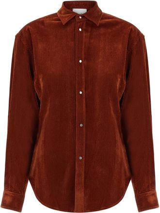 Nude Red Relaxed Solid Shirt