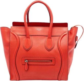 Celine Pre-owned Handbags, female, Orange, Size: ONE SIZE Pre-owned Vintage Tote Bag