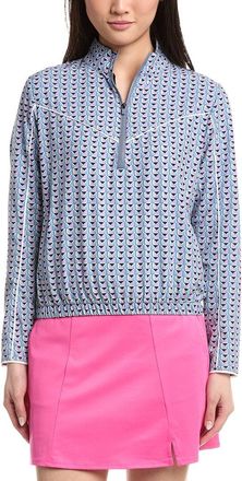 Callaway Lightweight Perforated Cropped 1/4 Zip Top