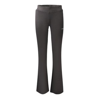 Guess Elastic Waist Wide-Leg Leggings - female - Guess - Wide Trousers - Black - XS - Trousers