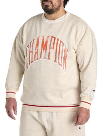 Champion Big & Tall Contrast Signature Sweatshirt in Beige Orange at Nordstrom, Size 2X Big