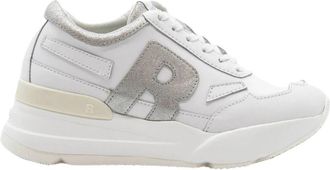 Ruco Line Lace-up Sneakers - Dames - Sneakers - Wit - 39 EU - Leer - Schoenen