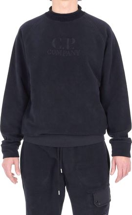 C.P. Company Brushed Cotton Sweatshirt with Ribbed Roll Neck