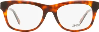 Ermenegildo Zegna EZ5283 Thin Profile Tortoiseshell Eyeglasses - Brown