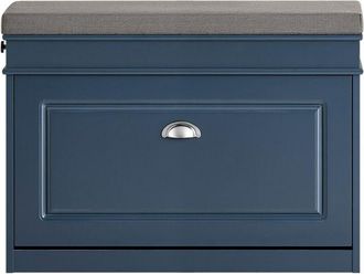 SoBuy Hallway Shoe Bench Shoe Rack Shoe Cabinet with Seat Cushion,FSR82-L-B - Sobuy