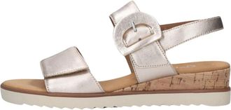 Gabor Rose Sandalen Stijlvol Comfort - Dames - Sandalen - Roze - 37 1/2 EU - Leer - Schoenen