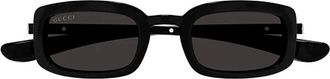 Gucci Gg 1943S Zonnebrillen - Dames - Zonnebrillen - Zwart - 47 MM - Nylon - Accessoires