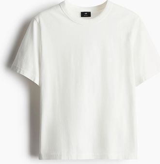 H&M T-Shirt in Regular Fit - Weiss