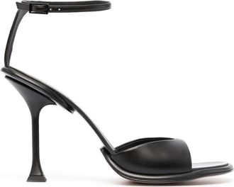 Lanvin Straplight 110mm sandals - women - Calf Leather/Goat Skin/Lamb Skin - 36 - Black
