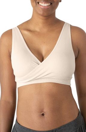 Kindred Bravely Sublime Adjustable Crossover Nursing/Lounge Bra in Stone Grey at Nordstrom, Size X-Large