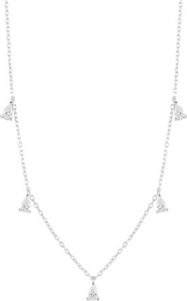 Glaze Jewelry Silver Cz Necklace