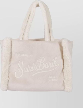 MC2 Saint Barth colette tote bag with faux fur trim