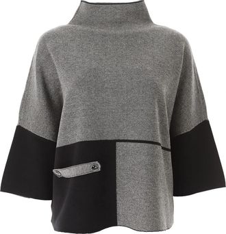 Joseph Ribkoff Grijze Turtleneck - Dames - Coltruien - Grijs - M - Truien & Vesten