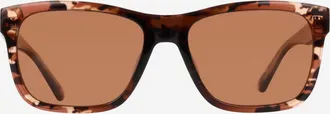 Cole Haan Mens Camo Gradient Modified Rectangle Sunglasses - Brown