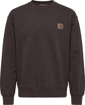 Carhartt Work in Progress Dark Brown Logo Sweatshirt
