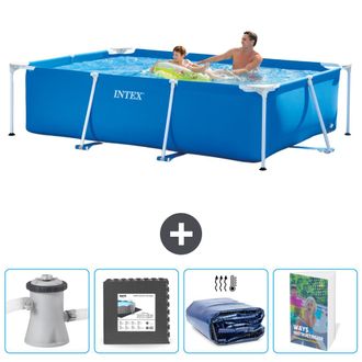 Intex Piscina Con Estructura Rectangular - 260x160x65 Cm - 7-piezas Scb121