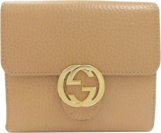 Gucci Brown Leather Wallet (Bi-Fold) (Pre-Owned)