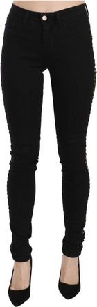 Costume National Mid Waist Skinny Denim Jeans - Dames - Skinny Jeans - Zwart - W26 - Denim - Jeans