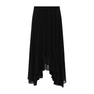 Michael Kors Gonna in Georgette High-Low - - Skirts - Donna - Nero - S
