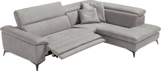 Egoitaliano Ecksofa »Martine, Multifunktionssofa mit Komfortfunktionen, edel und bequem« mit Ottomane, elektrischer Relaxfunktion und Kopfteilverstellung