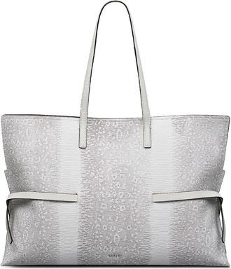 Radley London Large Fleet Street Lizard Embossed Leather Tote in Bright White at Nordstrom Rack