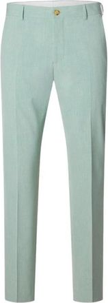 Selected Liam Slim Flex Broeken - Heren - Nette broeken - Groen - S - Leer - Broeken