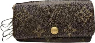 Louis Vuitton Pre-owned Lederen Sleutelhanger - Dames - Vintage Accessoires - Bruin - ONE Size - Leer - Vintage