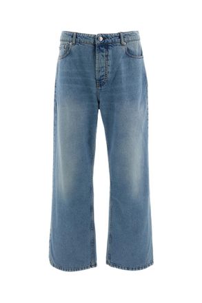 Ami Blue Loose Mid Rise Jeans