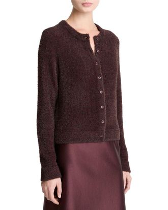 Vince Tinsel Eyelash Cardigan