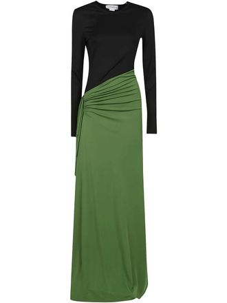Victoria Beckham draped maxi dress - Black