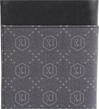 Kaporal Polla Wallet - Heren - Portefeuilles - Zwart - ONE Size - Leer - Accessoires