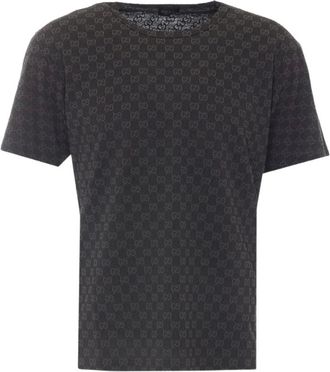 Gucci Camiseta con Logo GG - Tops - Hombre - Negro - L