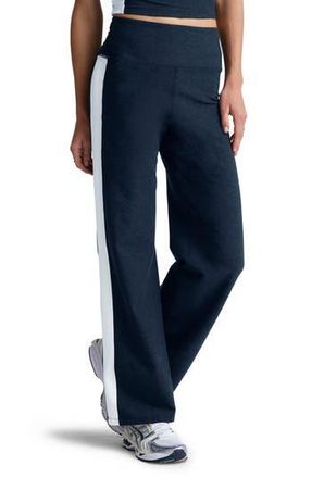 Beyond Yoga Space Dye Laid Back Stripe Pants in Nocturnal Navy/Cloud White at Nordstrom Rack, Size X-Large