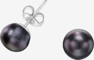 Dower & Hall Peacock Timeless Freshwater Pearl Studs in Sterling Silver at Nordstrom