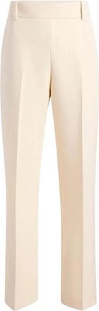 Khaite Cambie Pant - Dames - Straight fit broeken - Beige - 2XS - Wol - Broeken