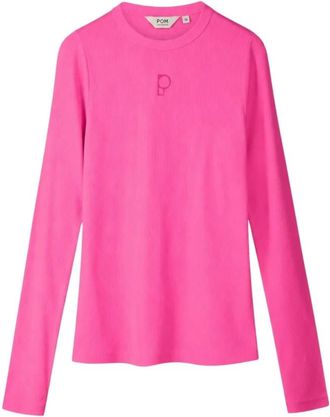 Pom Amsterdam Dames, Tops, Roze, Maat: 2XL Viscose