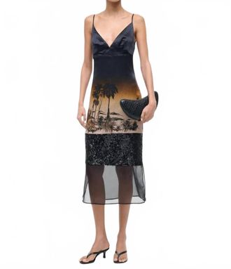 Staud Nalu Midi Dress In California Nights