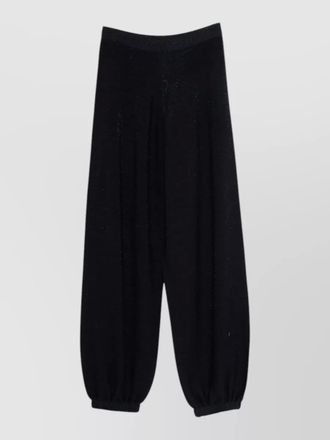 Fabiana Filippi wool cotton trousers elasticated cuffs waistband