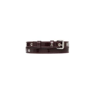 Patrizia Pepe Accessoires, Dames, Rood, S, Leer, Leren Patent Riem