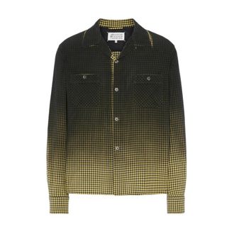 Maison Margiela Casual Shirts, male, Multicolor, Size: L Gradient Check Shirt