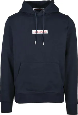 Tommy Hilfiger Blue Deep Cotton Hoodie