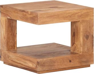 vidaXL Mesa De Centro De Madera Maciza De Acacia 45x45x40 Cm Vidaxl