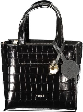 Furla Nero Leather Womens Womens Bag