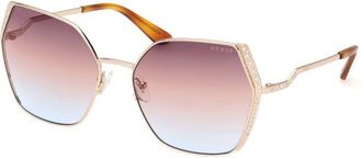 Guess Gold Metal Womens Sunglasses
