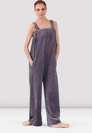 Bloch BLOCH Ladies Isabella Velvet Jumpsuit, Dusty Lavender