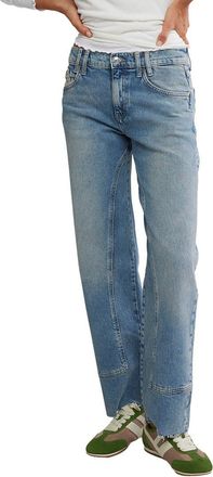 Free People Risk Taker Mid-Rise Mantra Straight Jean